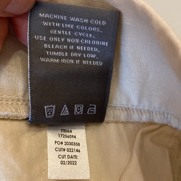 TORRID Crop Pull-On Wide Leg Linen Blend High-Rise Pant Khaki Size 2X - Picture 8 of 12